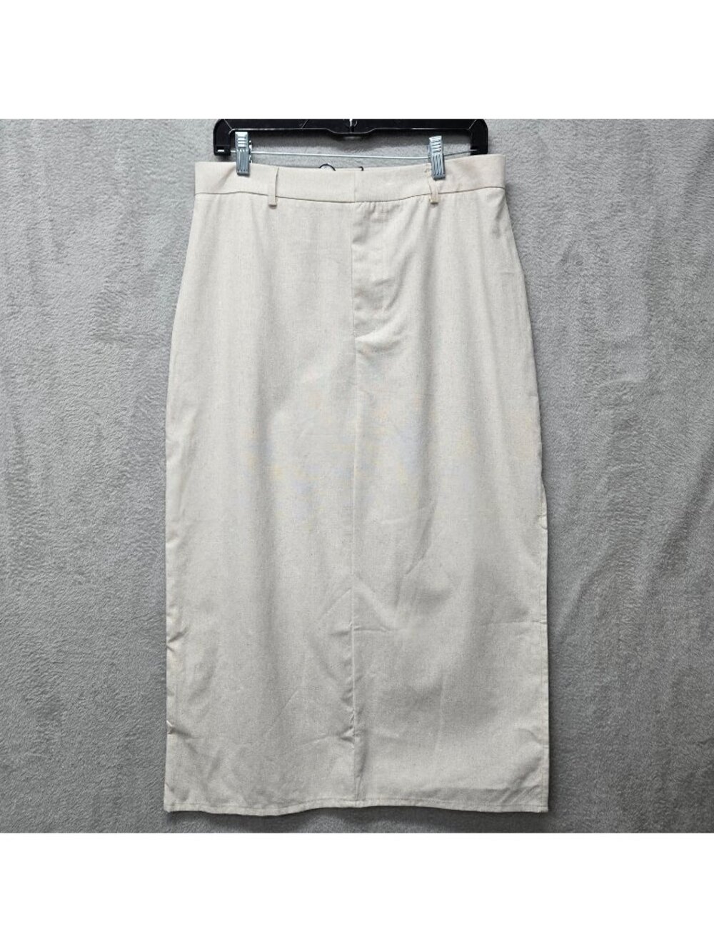 Cider NWT Skirt Linen Blend Pencil Skirt High Slit Button Zip Closure Skirt Boho